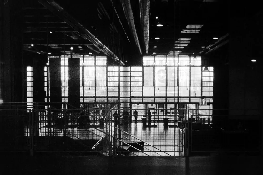 View of the entrance of Pompidou Museum in Paris