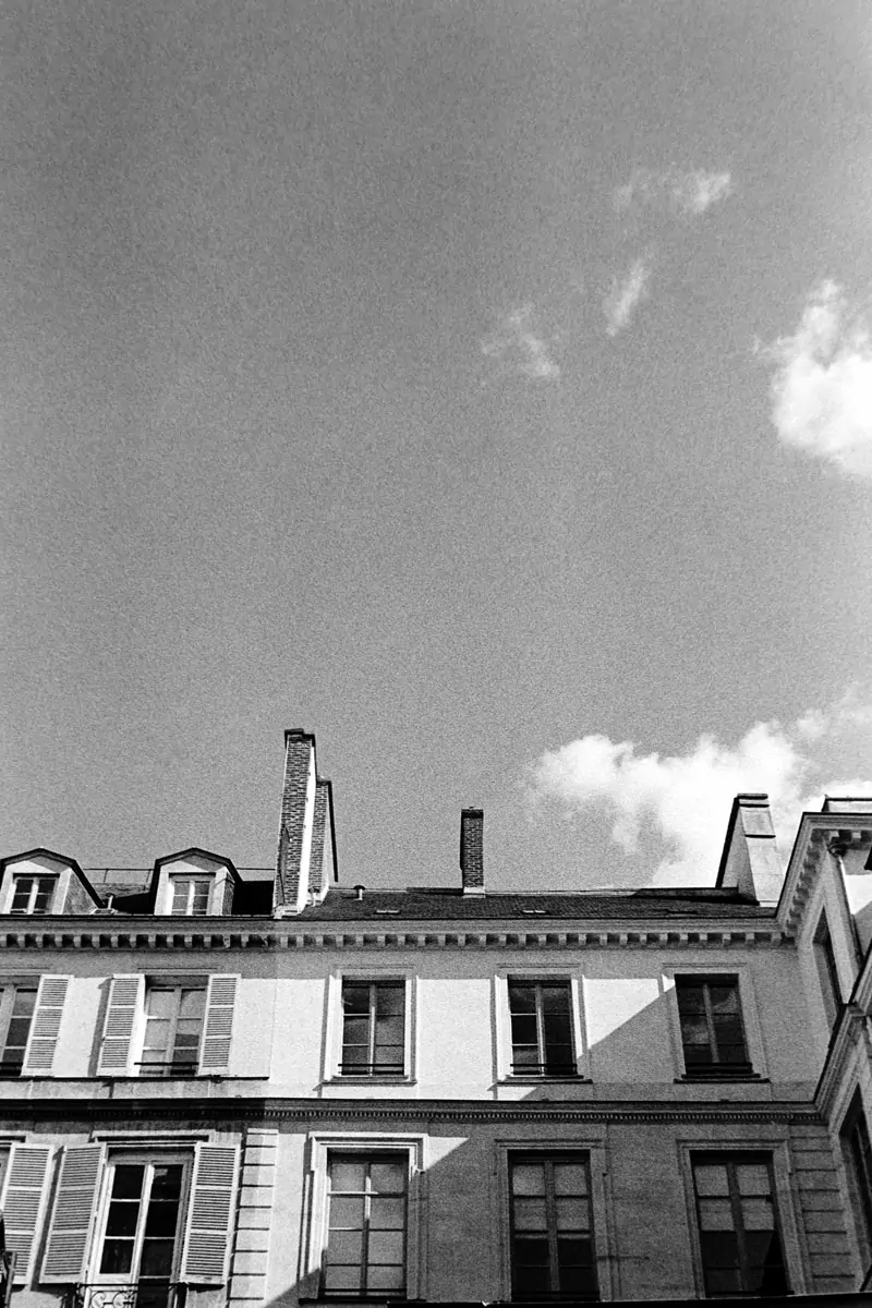 Light on the rooftop in Paris